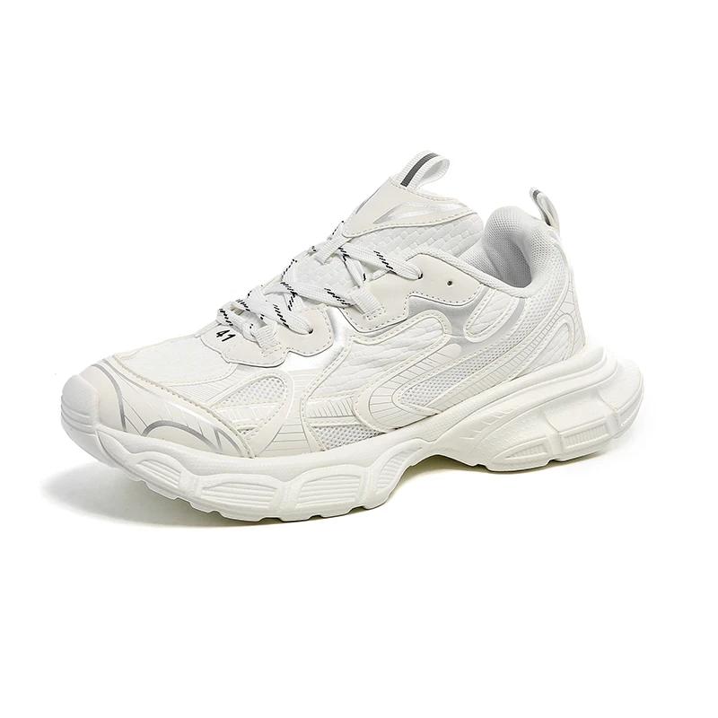 Sport Shoes for Men's Casual Thick Bottom Mesh Breathable High Quality Running Shoes Ultra Light Man Chunky Sneakers Zapatillas