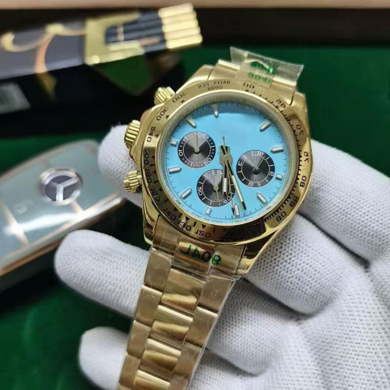 Laojia Daytona Green Gold Universe Chronograph Automatic Men's Watch