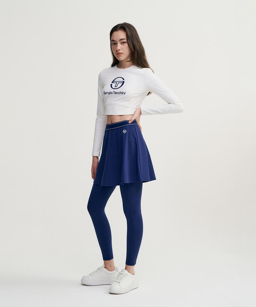 SERGIO TACCHINI W Essential Cover-Up Flare Skirt (Navy)