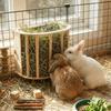 Built-in Hay Feeder Rack Wooden Ferret Hay Manger Practical Bunny Hay Feeder  Guinea Pig