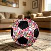 1pc Floral Zebra Print Outdoor Sports Football, Size 5, Comfortable And Durable Feel,Gift yy26060477