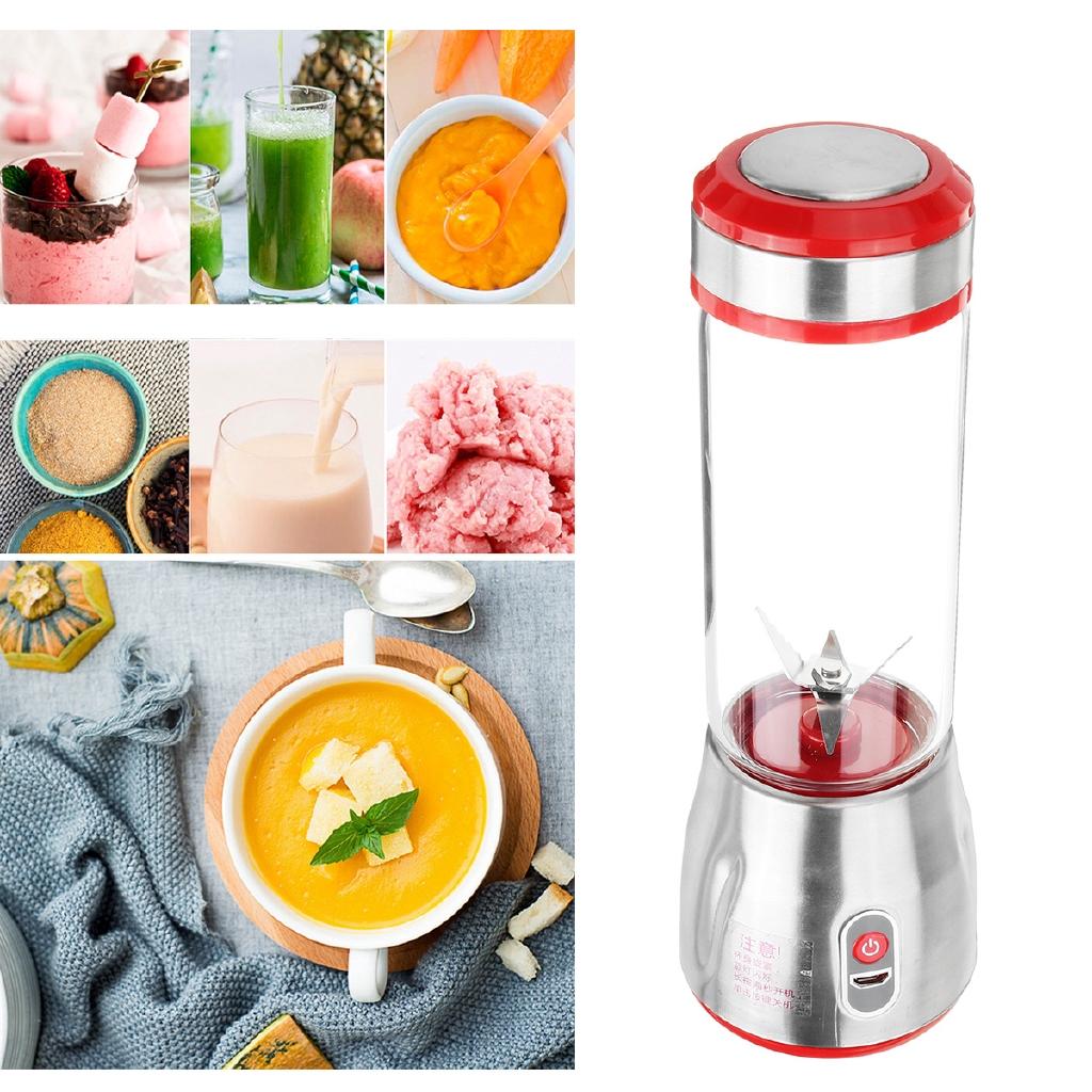 500ml 6 Klingen Mini Tragbarer USB Elektrischer Fruchtentsafter Mixer Maker Saft Shaker