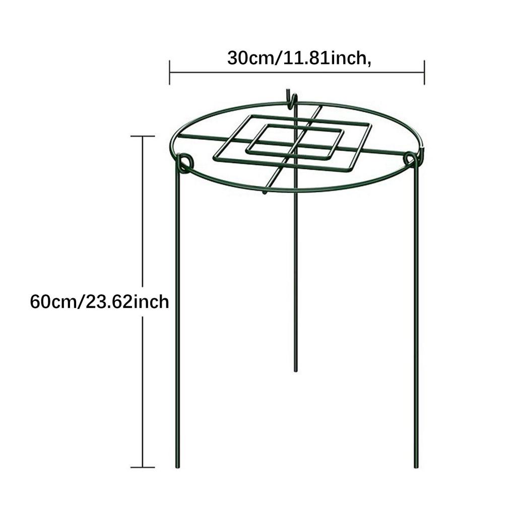 3Pcs Peony Cages and Supports Climbing Trellis Protector Grow through Hoops Plant Support Stakes for Lupin Tomato Strawberry