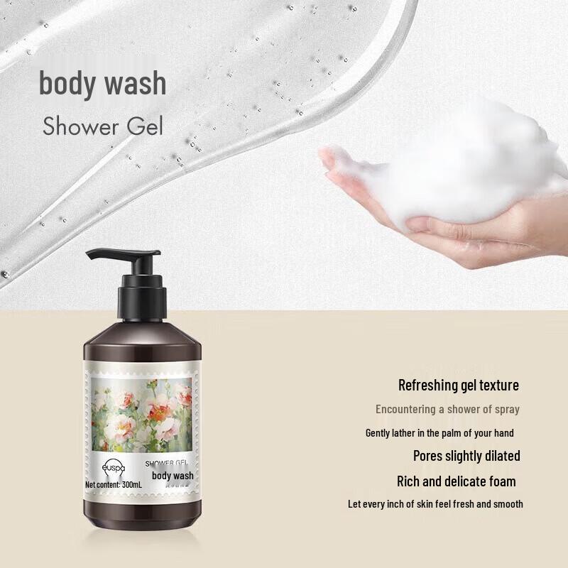 Chando Euspa Scented Flower and Rain Shampoo & Shower Gel Set