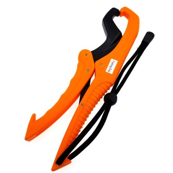 2Pcs Floating Fish Lip Gripper Set Ergonomic Handle Safety Locking Mechanism Non-Puncture Fish Control Pliers Tools with Lanyard