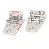 2 PCS 316 Stainless Steel Marine Offset Hinge Mirror Polished 2-1/5" x 1-1/2" Boat Shortside Hinge Offset Short Side Design