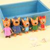 Cat Doll Toy Cat Family Doll Ornaments Cute Figure Doll Toy Cartoon Anime Room Decor Collectible Kids Toy For Home Living Room