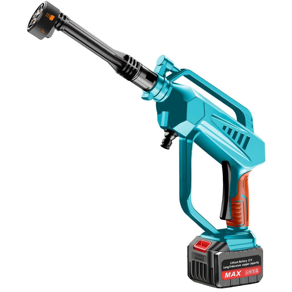 Portable High-Power Brushless Car Wash Machine - Wireless, Lithium Battery, High-Pressure Water Gun for Household Cleaning.