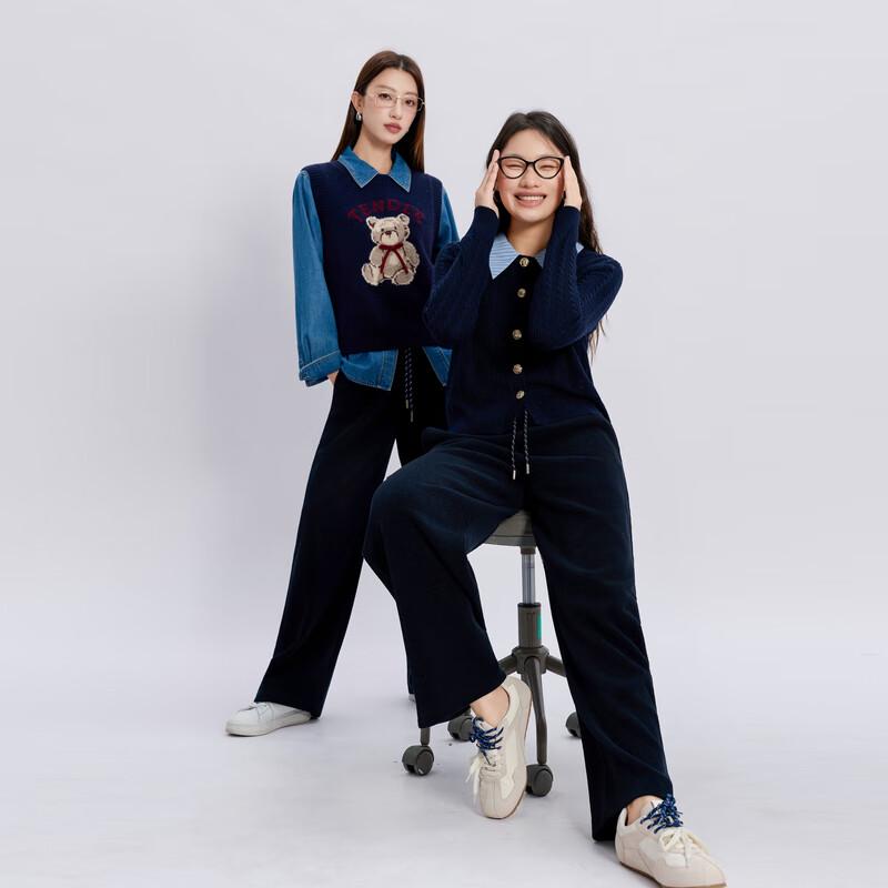 

Sancai Plus Size Women s 2025 Winter Chenille Straight-Leg Elastic Waist Long Pants 3XL 175/88B