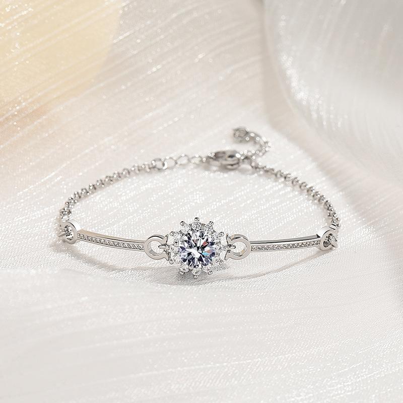 New 925 Sterling Silver Bracelet AAA Zircon High Quality Romance Bracelet Chain For Women Engagement Party Wedding Jewelry Gift