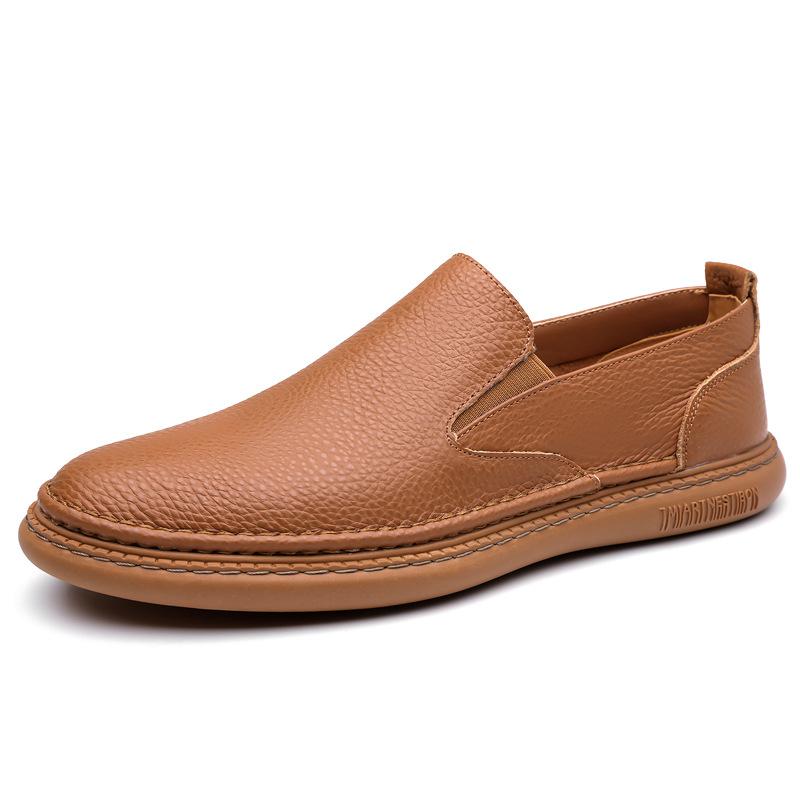 Fashion Summer Autumn Solid Color Breathable Hallow Leather Shoes for Men Fashion Causal New Designer Light Loafers Shoes Man