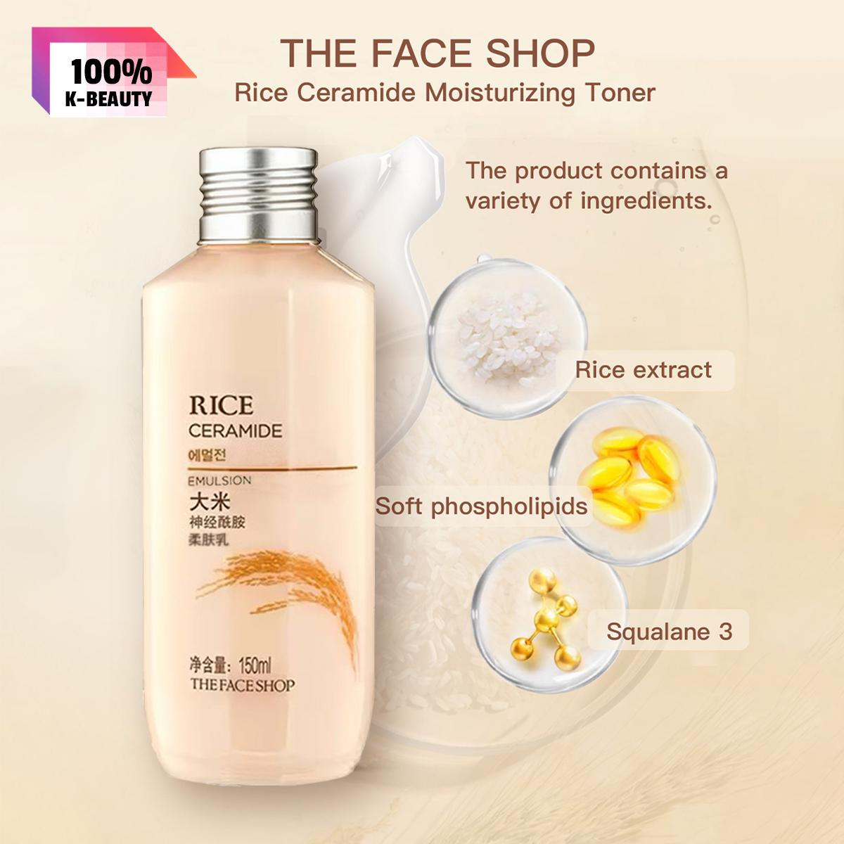 Thefaceshop Unisex Rice Ceramide Moisturizing Emulsion 150Ml/5.07 Fl.oz.