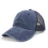 Unisex Washed Cotton Baseball Cap Vintage Solid Color Adjustable Casual Mesh Truck Caps Men Women Summer Outdoor Streetwear Hat