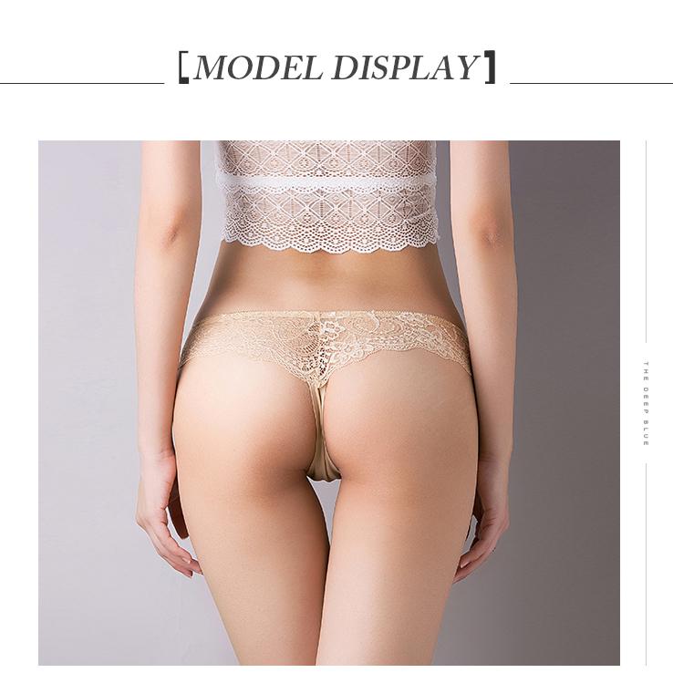 Women Floral Hollow Out Lace Panty Women's Sexy Lace Panties Low-Waist Briefs Sexy Perspective Intimate Female Underpants