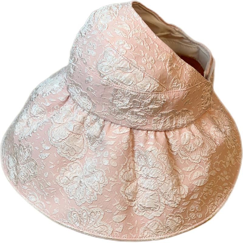 Hat Womens Sunblock Summer Casual Thin Large Brimmed Visor Hat Fisherman
