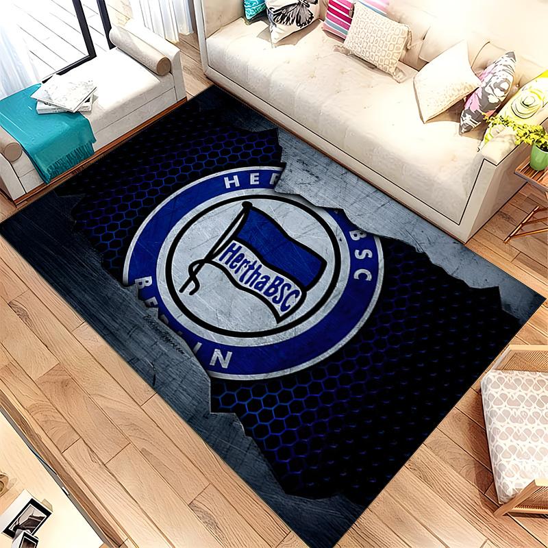 Hertha Berliner Sport Club (14) Rug Suitable For Living Rooms Bedrooms Computer Rooms Dining Areas And Placement Under Tables And Chairs Also An Ideal