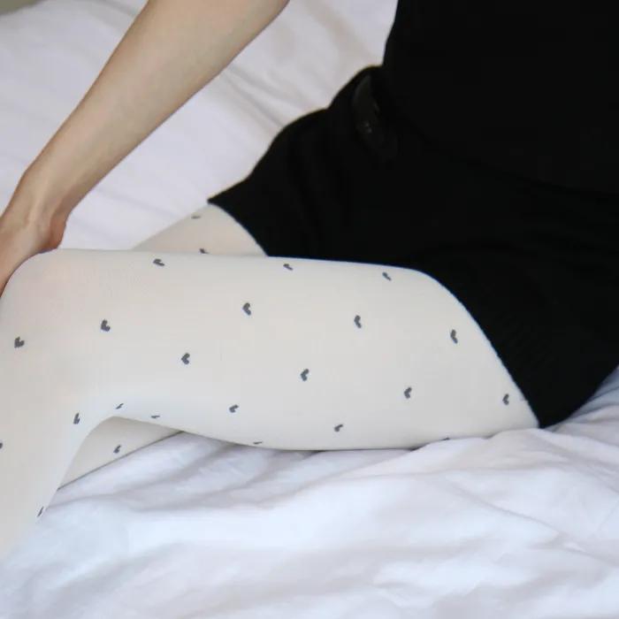 Petit Heart Stockings (Ivory)
