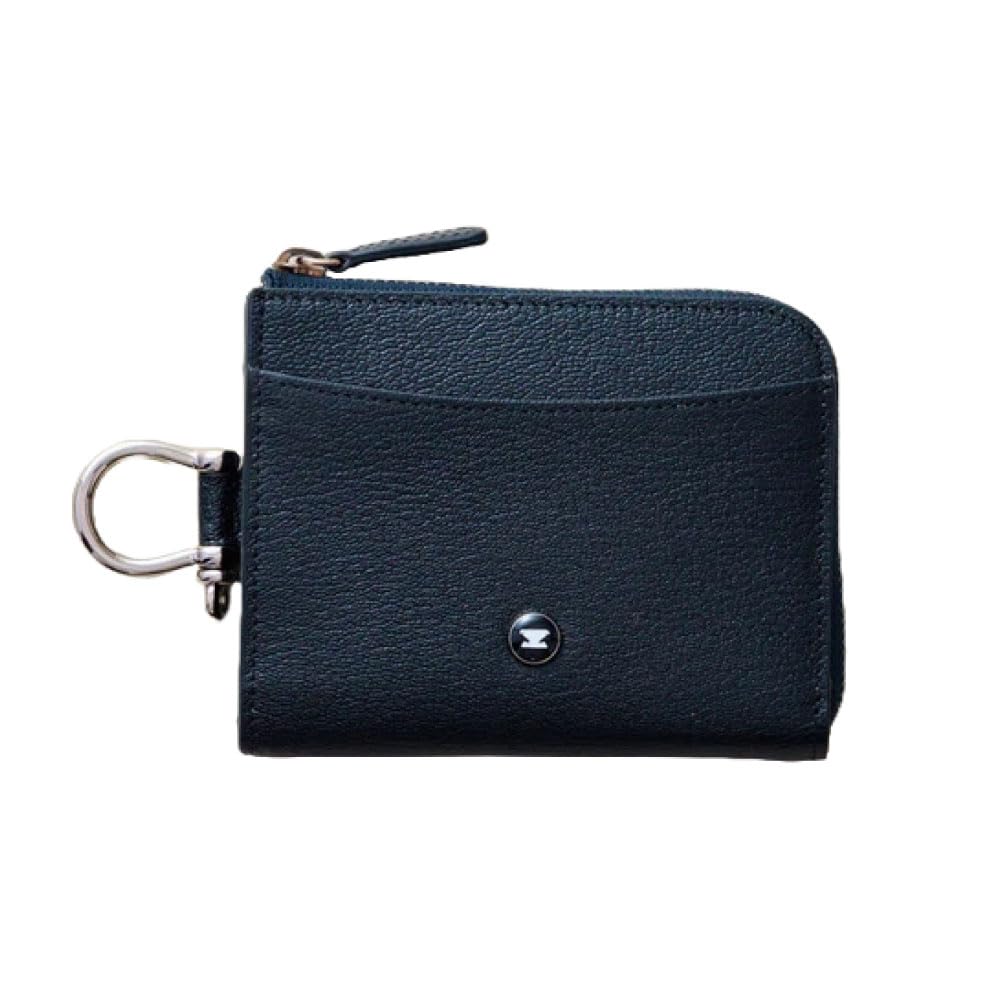 

CONNECT by Eponas Wallet Zip Leather Wallet AirTag Storage Pocket Genuine Leather Made in France by Allan Goat Leather Round Zip Shoulder [Eponas]