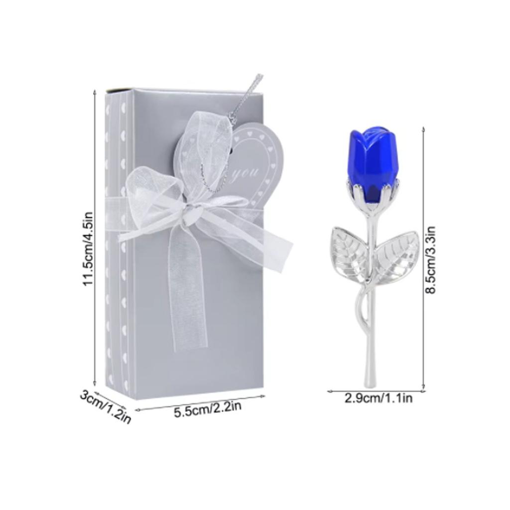 Mother's Day Gifts For Girlfriend Crystal Rose Artificial Flower Eternal Love Flowers For Anniversary Wedding Party Supplies