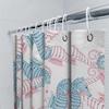 Oceanic Seahorse Bath Curtain Pink Blue Patterned Shower Curtain for Bathroom Decorations