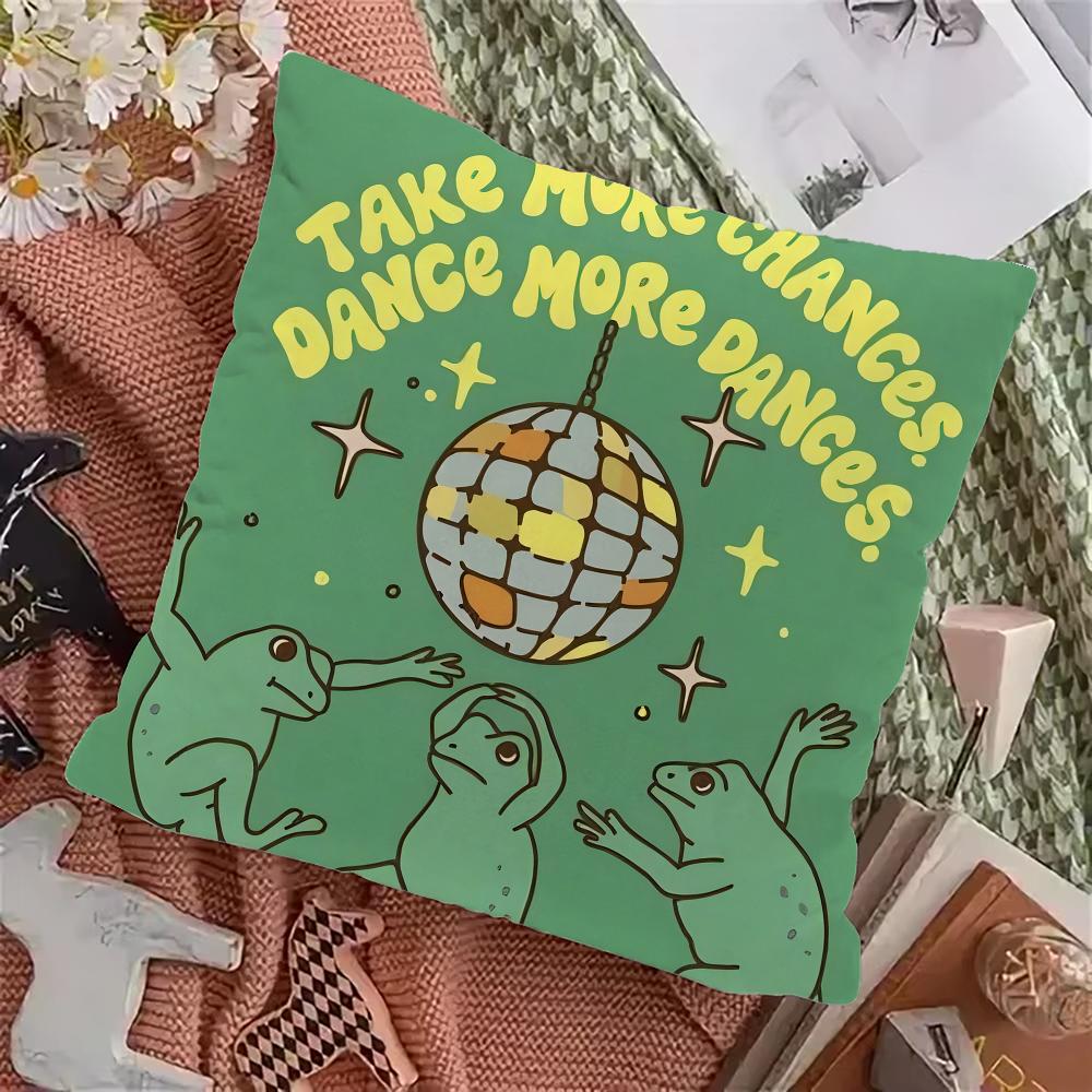 Cartoon Frosch Kissenbezug Kissenbezug Zuhause Sofa Kissen Autokissen Kissenbezug Büro Kissenbezug Kissen