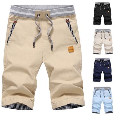 Sommer Herren Strandhosen, Reine Baumwolle Schnelltrocknende Herrenshorts, Sport Übergröße Strandhosen für Herren Freizeit Arbeitshosen
