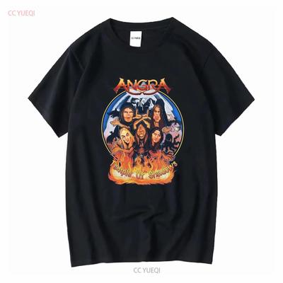 Angra Band T-Shirt Herren Klein Erwachsenen Schwarz Temple of Shadows 2005 Brasilien Metal vintage Gewaschen Weich Stilvoll streetwear Atmungsaktiv