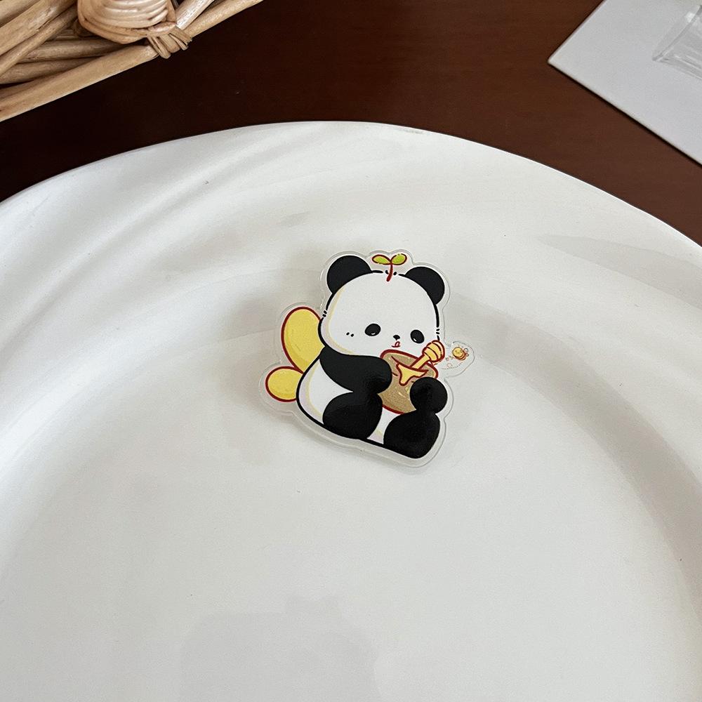 Ladies Chinese Style Panda Brooch Cute Cartoon Pin Accessory