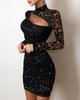 European & American Lace Glitter Bodycon Dress (2022)