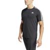 Own The Run Excite 3 Stripes T-shirt Short Sleeve Black