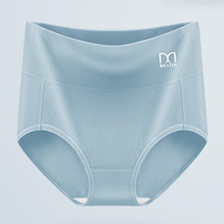 Four Seasons Mei Ya High Waist Cotton Women's Panties - Antibacterial Crotch, Hip Lifting, Abdomen Shaping Triangle Design.
