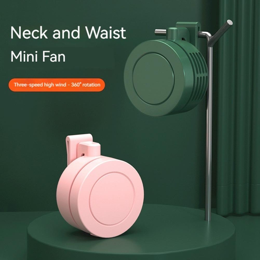 Mini Clip Fan with 3 Speeds Handheld Fan Wearable Personal Body Fan for Outdoor Work Hiking Travel