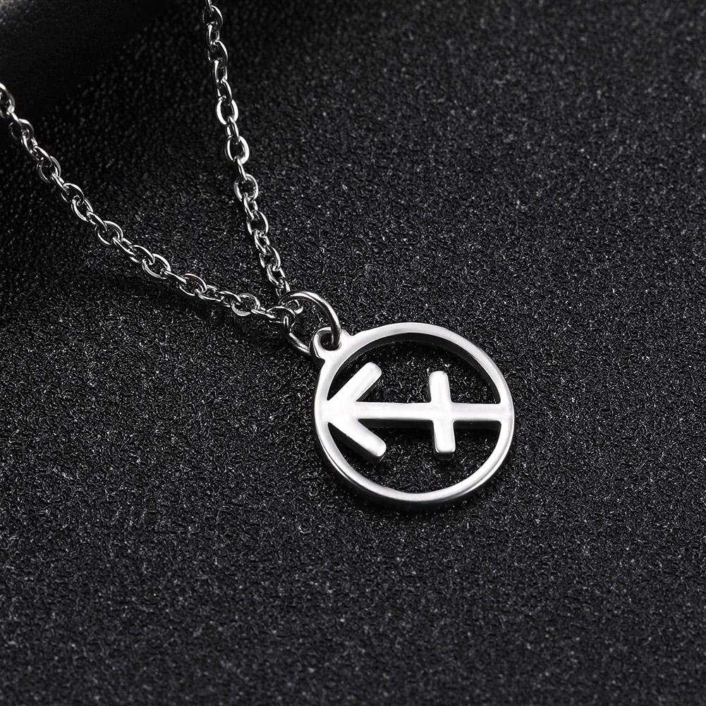 Cazador Zodiac Pendant Necklace for Women 12 Constellation Aries Pisces Gemini Chocher Stainless Steel Jewelry Gold Color Gifts