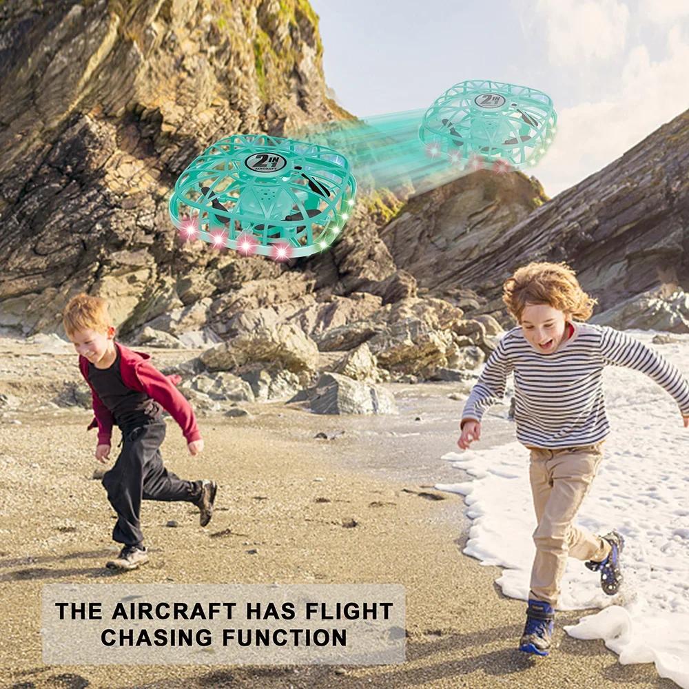 Mini Drone UFO Toys Flying Hand Sensing Induction RC Helicopter Aircraft Quadcopter 360 Toys for Children Christmas Gift