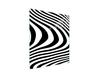 GLASS CUTTING BOARD 45x52 Zebra