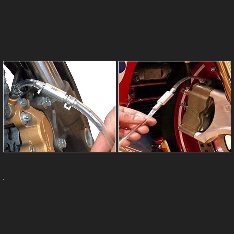 Motorcycle One-Way Check Valve Brake Fluid Drain Hose Refueling Pipe Hydraulic Brake Drain Tool Motorcycle Drain Pipe
