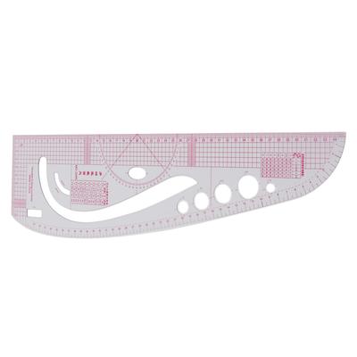3245 Tailor Ruler High Accuracy Transparent Body Professional Plastic Multifunction Ruler for