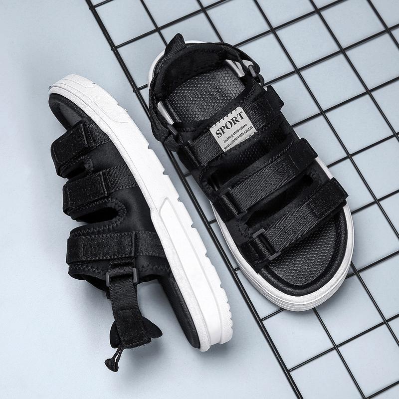 

Men s Sandals Men s Slippers Beach Shoes Shoes for Men Soft and Comfortable Non-slip Wear-resistant Sandals Indoor and Outdoor 45 черный белый