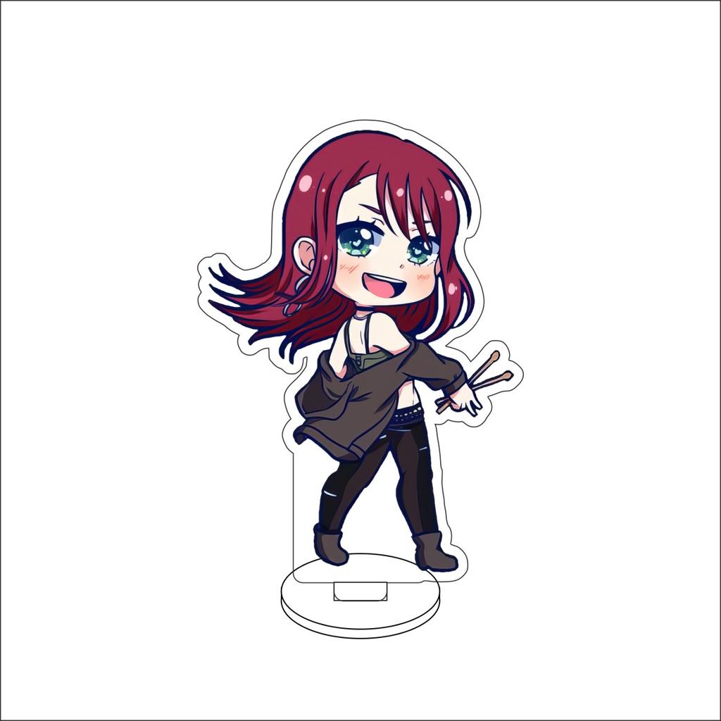 10CM Anime BanG Dream! Figure Stand Model Tsukushi Futaba/Nanami Hiromachi/Mashiro Kurata Cute Desk Decor Standing Sign Gifts