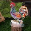 Acrylic Rooster Ornament Creative Miniatures Figurine Sculpture Animal Statue Ornament  Living Room