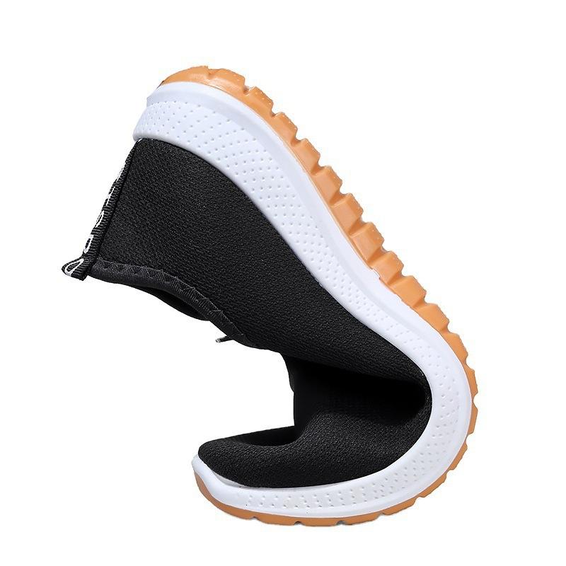 Soft-soled Men's Shoes Round Head Cloth Surface Casual Men's Cloth Shoes Sleeve Breathable Black Spring Single Shoes