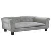 VidaXL Dog Bed, Pet Sofa with Wooden Frame, Basket for Puppies Indoor House, Light Grey 171811