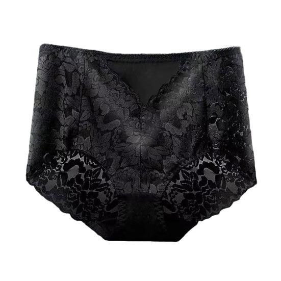 Damen Slips High Waist Slips Spitzenstickerei Hüftlift Slips