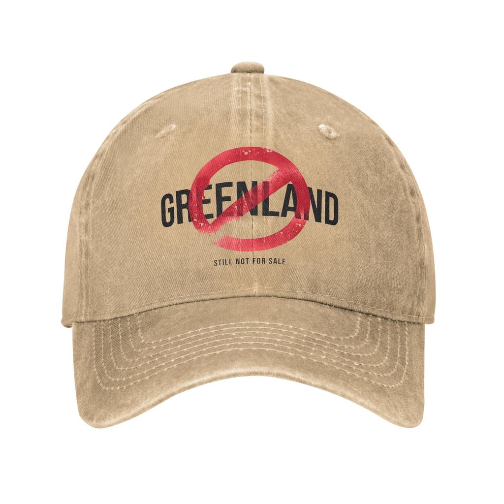 Men Women Hands Off Greenland Is Not For Sale MGGA Print Hat Classic Distressed Cotton  Baseball Cap Adjustable