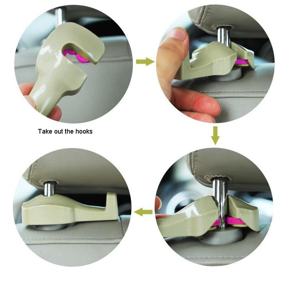 Grocery Purse Cloth Hanger Hooks Organizer Car Interior Car Headrest Bag Car Seat Back Hook