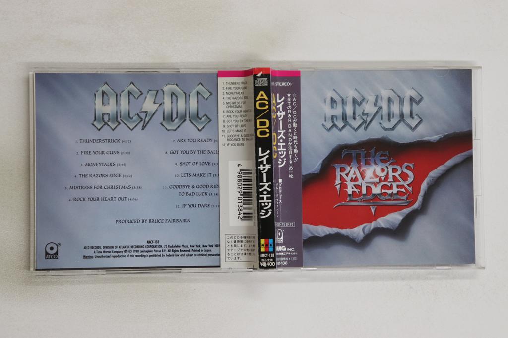CD AC/DC - Razors Edge AMCY138 ATCO 1990 Japan Obi Rock Used