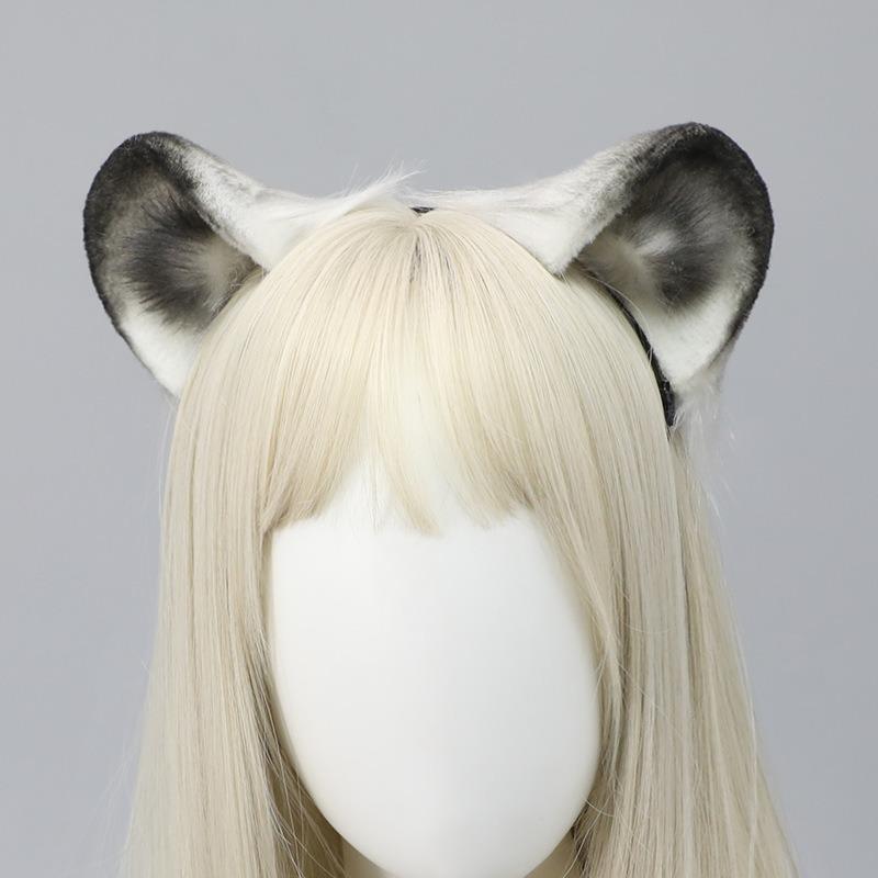 Plush Ears Comic Show Cos Accessories Props Headband Ark Operator Lone Bear Ears Headgear Simulation Beast Ear Headband
