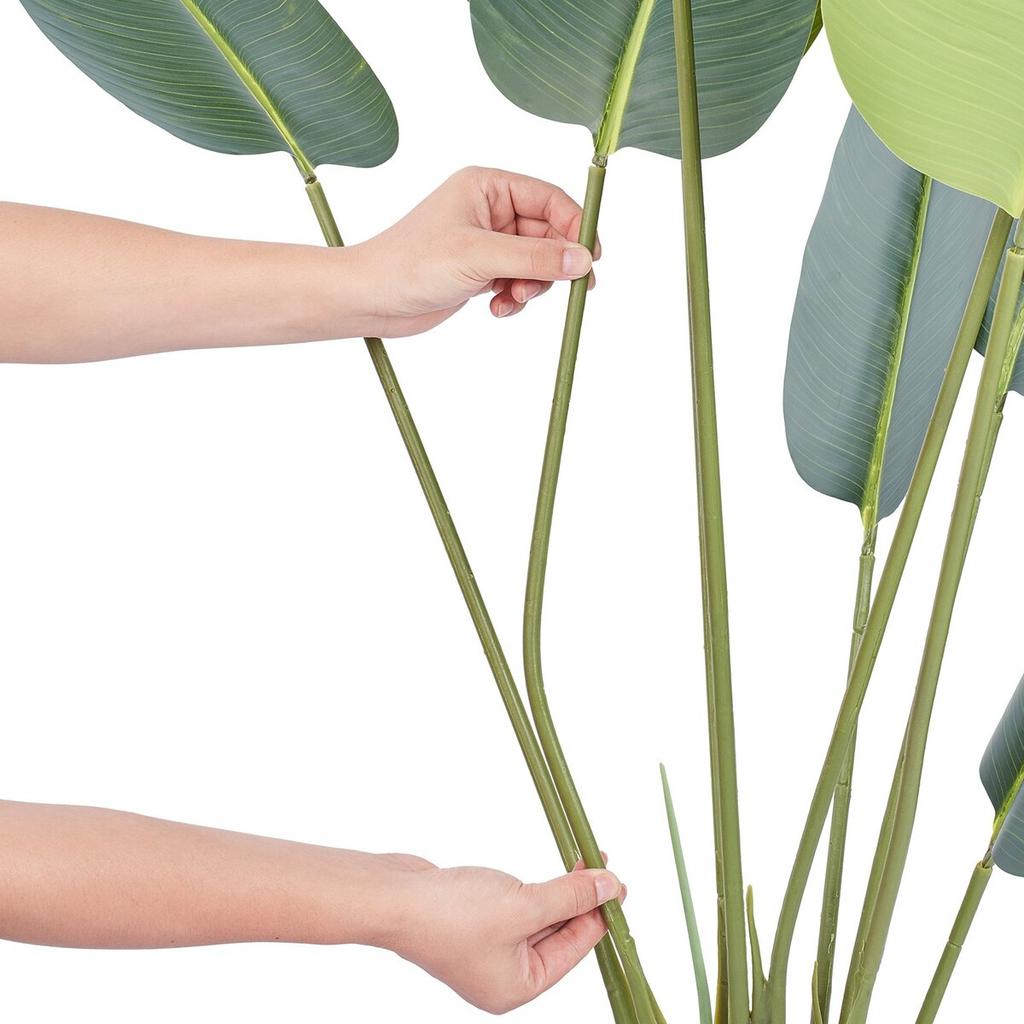 Artificial Birds Of Paradise Tree, 1.5mTall Faux Plant, PE Material & Anti-Tip Tilt Protection Low-Maintenance Plant, Lifelike Green Fake Tree for