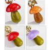 Unique Cartoon Mushroom Pendant Keychain Handmade Keyring Trendy Bag Ornament for Fashion Enthusiasts and Students