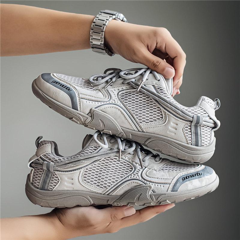 Men Breathable Mesh Shoes Lightweight Summer Walking Sneakers Casual Outdoor Slip On Daily Comfortable Footwear Casual Wear